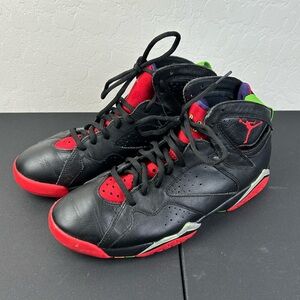 Air Jordan 7 Retro Marvin the Martian 2015 Men’s 8 Black Red Green Classic